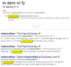 indemnify